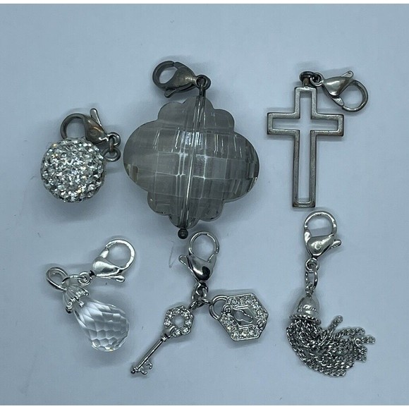 Origami Owl Jewelry - Origami Owl Lot Of 6 Silver Dangles